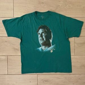 Reebok Teal Miami Dolphins Dan Marino Graphic Tee